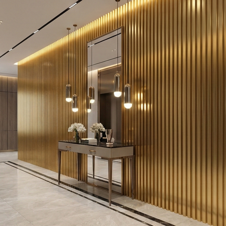 Premium WPC Fluted Wall Panels-3D Architectural Louvers - View 5