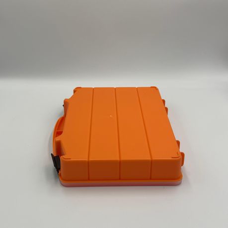 Orange Plastic Compartment Organizer Box - Handy Storage Solution - View 5