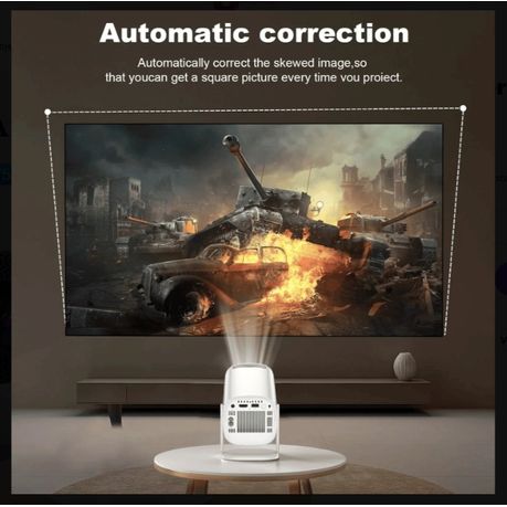 HD Powerful Contrast Portable Projector With Superior Color Accuracy -White - View 6