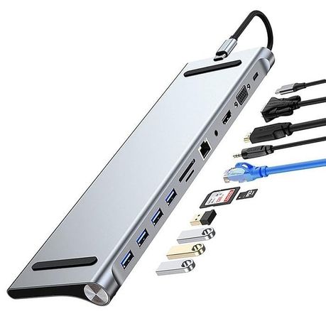USB Type-C To 11-in-1 USB Hub Adapter Laptop Docking Station - BYL-2003 - View 7