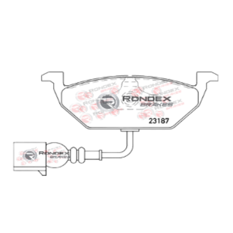 Rondex Front Brake Pads For: Volkswagen Polo 1.6 TDi (6R), 66Kw, 2009-2014 - View 5