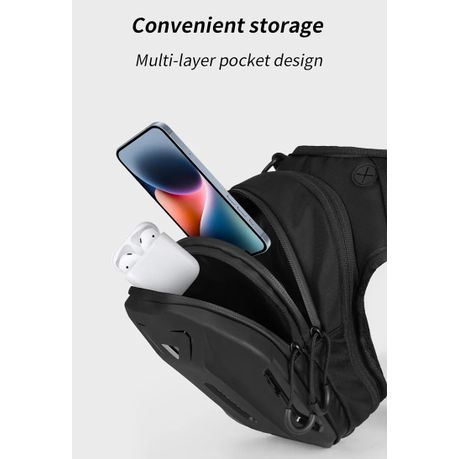 Motorcycle Leg Bag - Extendable - Hard Shell - View 3