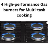 Heavy-Duty 4 Burner Gas Stove - Black - View 3