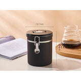 Airtight Stainless Steel Coffee Bean Canister Food Storage Tank with Spoon - View 2