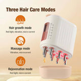 EMS Microcurrent Red Light Vibration Electric Massage Comb Brush - View 4