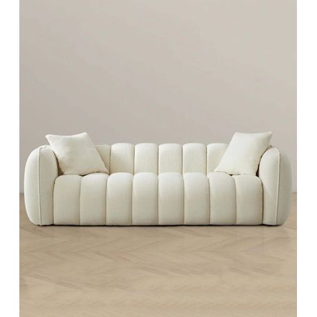 Reve 3-Seater Cream Sofa Couch - View 3
