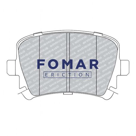 Fomar Rear Brake Pads For: A3 2.0 TDi (8P), 103Kw 2003 - 2012 - View 5
