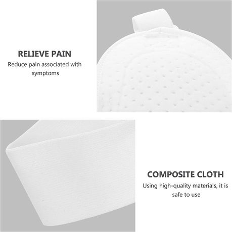 Man Woman Hernia Belt Truss Compression Pads - White - View 4