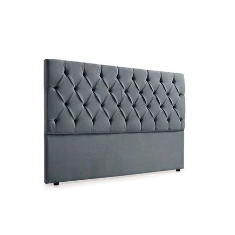 Bella Deep Buttoned Velvet Headboard - View 4