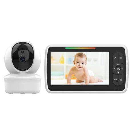 5" Wireless Baby Monitor No WiFi 960FT Range PTZ Night Vision 2-Way Talk - View 1