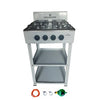 Digimark Free-Standing 4 Burner Gas Stove with Fittings - View 1