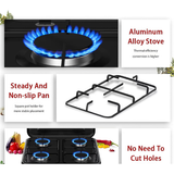 Heavy-Duty 4 Burner Gas Stove - Black - View 4