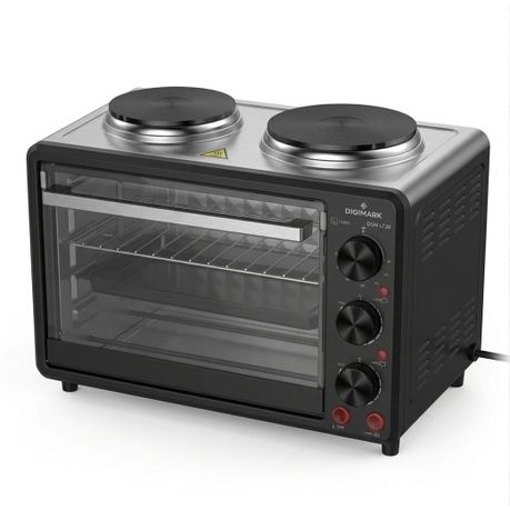 Digimark 28 Litre Electric Oven with 2 Solid Hot Plates - View 4