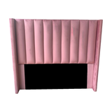 Loral Velvet Wingback Panel Headboard - View 2