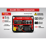 Ellies 2.5kW Portable Petrol Generator - View 4