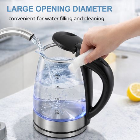 Glass Electric Kettle 2L 1500W Fast Boil Auto Shut-Off Boil-dry Protection - View 6