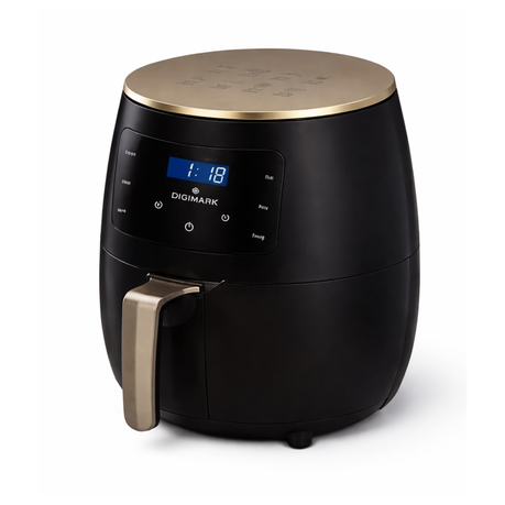 Oil-Free 6L Air Fryer - Black - View 7