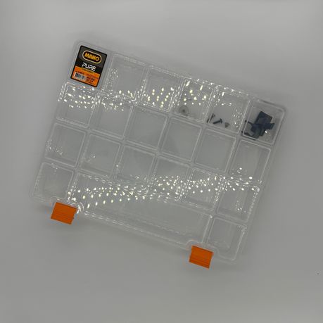 Durable Clear Plastic Organizer Box with Adjustable Compartments - View 4