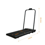 Black portable folding electric treadmill - View 7