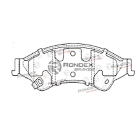 Rondex Front Brake Pads Compatible with Ford Ranger 2.5, 122Kw, 2011-2018 - View 5