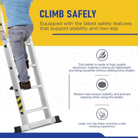 Multi-Purpose Non-Slip Foldable Ladder - View 3