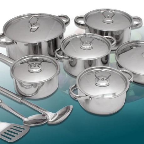 Stainless Steel Cookware Set DOLPH -15 Piece - View 4