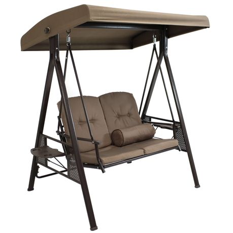 3 Seater Outdoor Swing with adjustable Canopy - View 8
