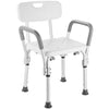 Shower Chair with Back Rest Armrest Height Adjustable for Elderly Pregnant - View 1