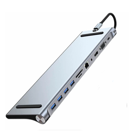 Multi-Function Type C 11 in 1 Hub Docking station - View 3