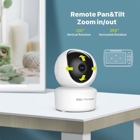 Baby Monitor 5 Inch Large with Camera Video Night Vision for Baby Safe - View 4