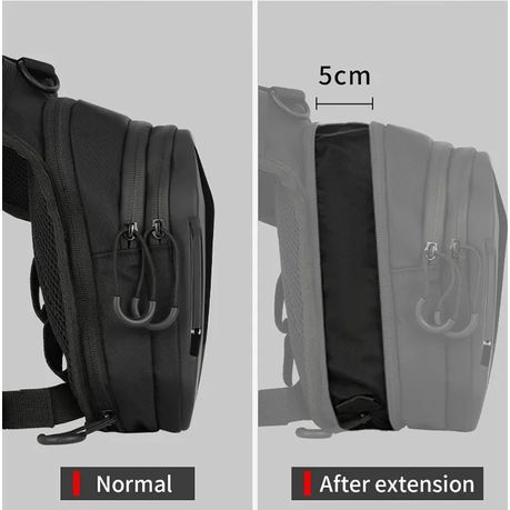 Motorcycle Leg Bag - Extendable - Hard Shell - View 5