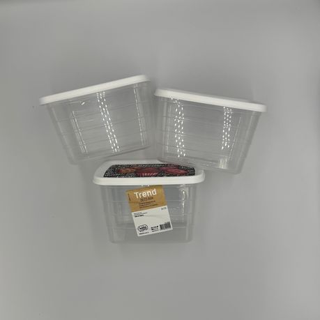 Clear Stackable Food Storage Container Set of 3 - Airtight and Durable - View 5