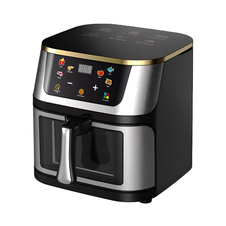 Air fryer 12L 2800W, large household air fryer, smart touch operation - View 1