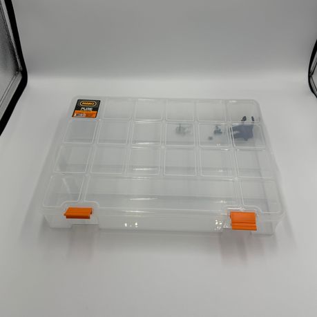 Durable Clear Plastic Organizer Box with Adjustable Compartments - View 5