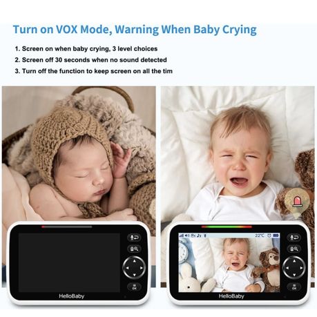 Smartree 5.0 Inch Baby Monitor with Camera Video Nanny - View 6