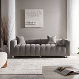 Decorotika 87.4'' Fluff Channel Sofa - View 4