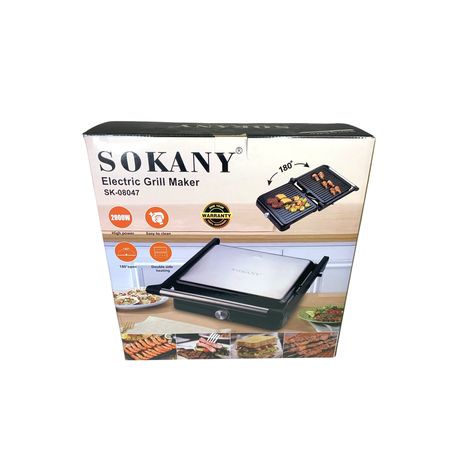 Electric Grill Maker - 2000W Non-Stick Panini Press & Sandwich Grill - View 5