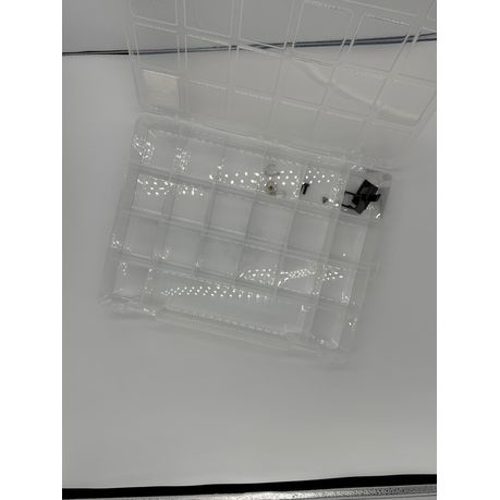 Durable Clear Plastic Organizer Box with Adjustable Compartments - View 3