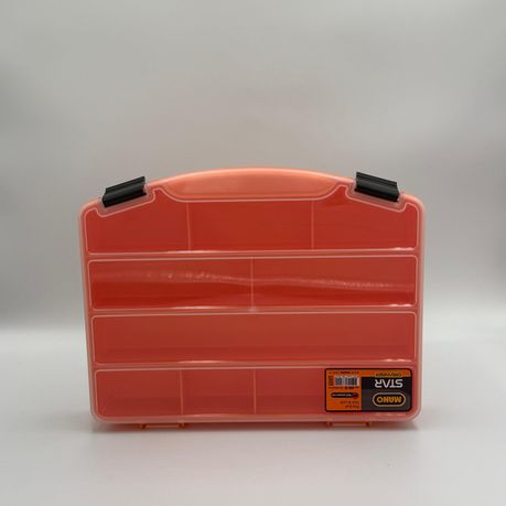 Orange Plastic Compartment Organizer Box - Handy Storage Solution - View 4