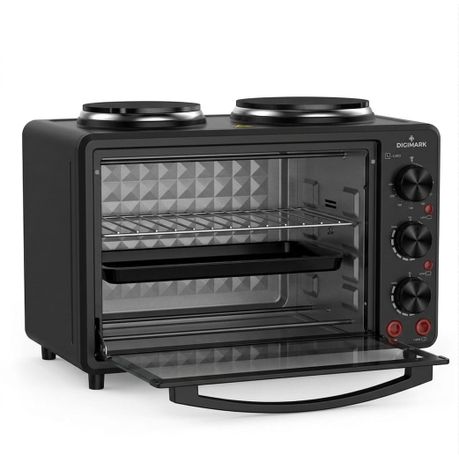 Digimark 28 Litre Electric Oven with 2 Solid Hot Plates - View 3