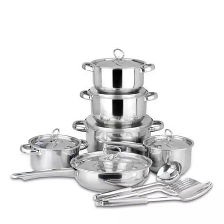 Stainless Steel Cookware Set DOLPH -15 Piece - View 3