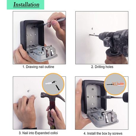 Lockbuddy Mounted Combination Key Lock Box - View 4