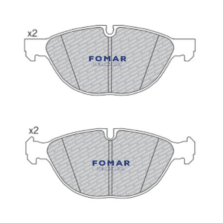 Fomar Front Brake Pads Compatible With BMW X6 35iX (E71), 225Kw, 2009-2014 - View 5