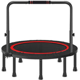 Foldable Trampoline Fitness Trampoline with Adjustable Handlebar - 48 Inch - View 1