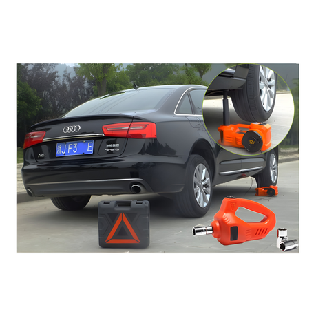 5-Ton 12V Electric Car Hydraulic Jack with Inflator Pump And Wrench Tool - View 5