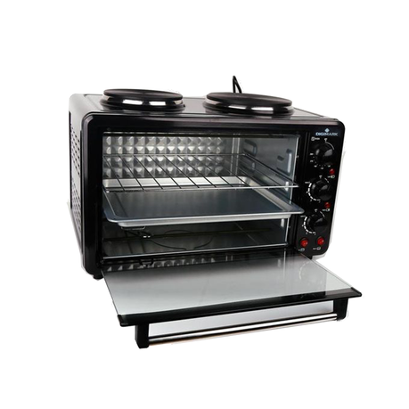 Digimark Electric Mini Oven with Dual Hot Plates - View 1