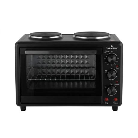 Digimark Electric Mini Oven & 2 Solid Hot Plate Cooker 32L - View 1