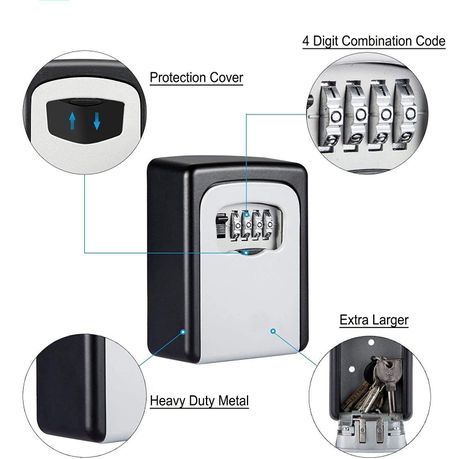 Lockbuddy Mounted Combination Key Lock Box - View 2