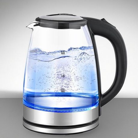 2L 1500W Electric Glass Water Kettle with Stainless Steel Base for Home - View 2