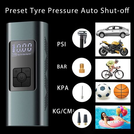Cordless Car Tire Inflator Bike Electric Tire Inflator 2 Way Power supply - View 5